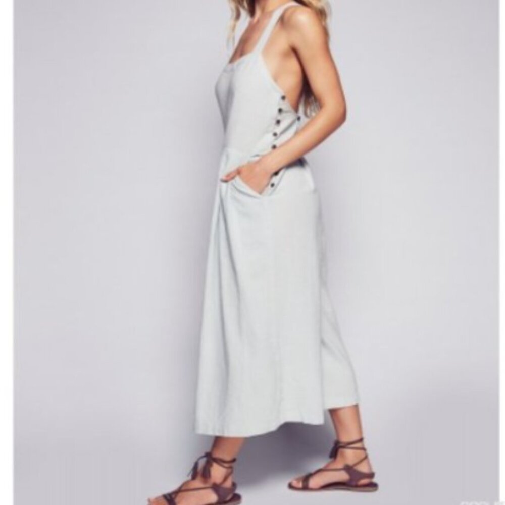 Free People Moonrise Romper XS Rust Color Women's Wide Leg - Picture 5 of 15